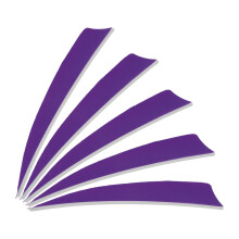 PATIKIL Arrows Vanes 4 Inch, 25 Pack Right Wing Arrow Feather Turkey Fletching Archery Accessories for DIY Target Shooting Hunting, Purple
