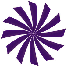 YELARXI Arrow Vanes Turkey Archery Arrows Feather Fletching, 3 Inch Right Wing Fit for Hunting Target Shooting (25Pcs Purple)