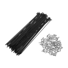 HOPESPANNER 72 Set 14G Bicycle Spoke 173mm Bike Wheel Spoke Carbon Steel Black