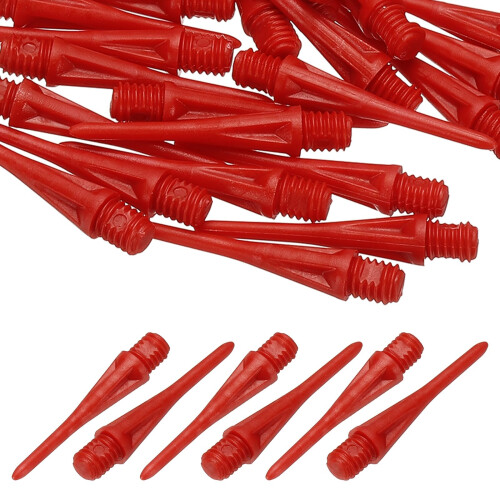 YELARXI Plastic Dart Tips, 2BA Thread Soft Tip Dart Points Replacement Dart Accessories- Fitting for (Electronic Dartboard/Practice/Home