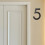 Numéro de maison flottant en acier inoxydable 5 pouces 4