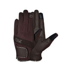 AK Embossed Champion Grip Horse Riding Gloves along the Touch Feature (Brown, XS)