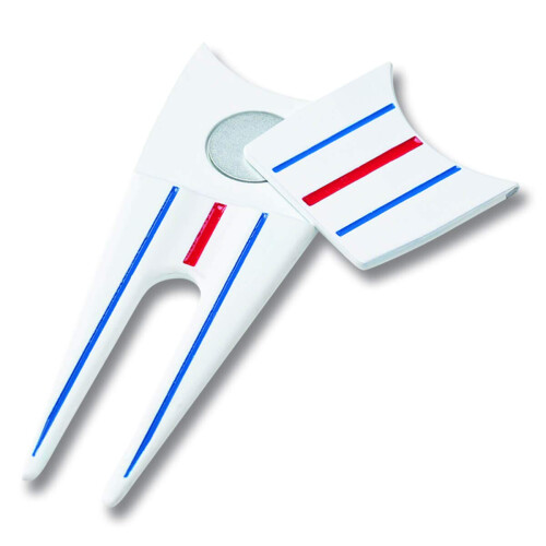 Callaway Callaway Golf Triple Track Divot Tool 2021, White/Blue/Red
