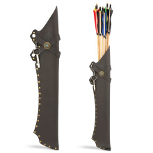 Archery Hip Quiver Waist Hanged Arrow Quiver Adjustable LH/RH Arrows Holder Bag Side Quiver for Recurve Bow Traditional Longbow Hunting Shooting