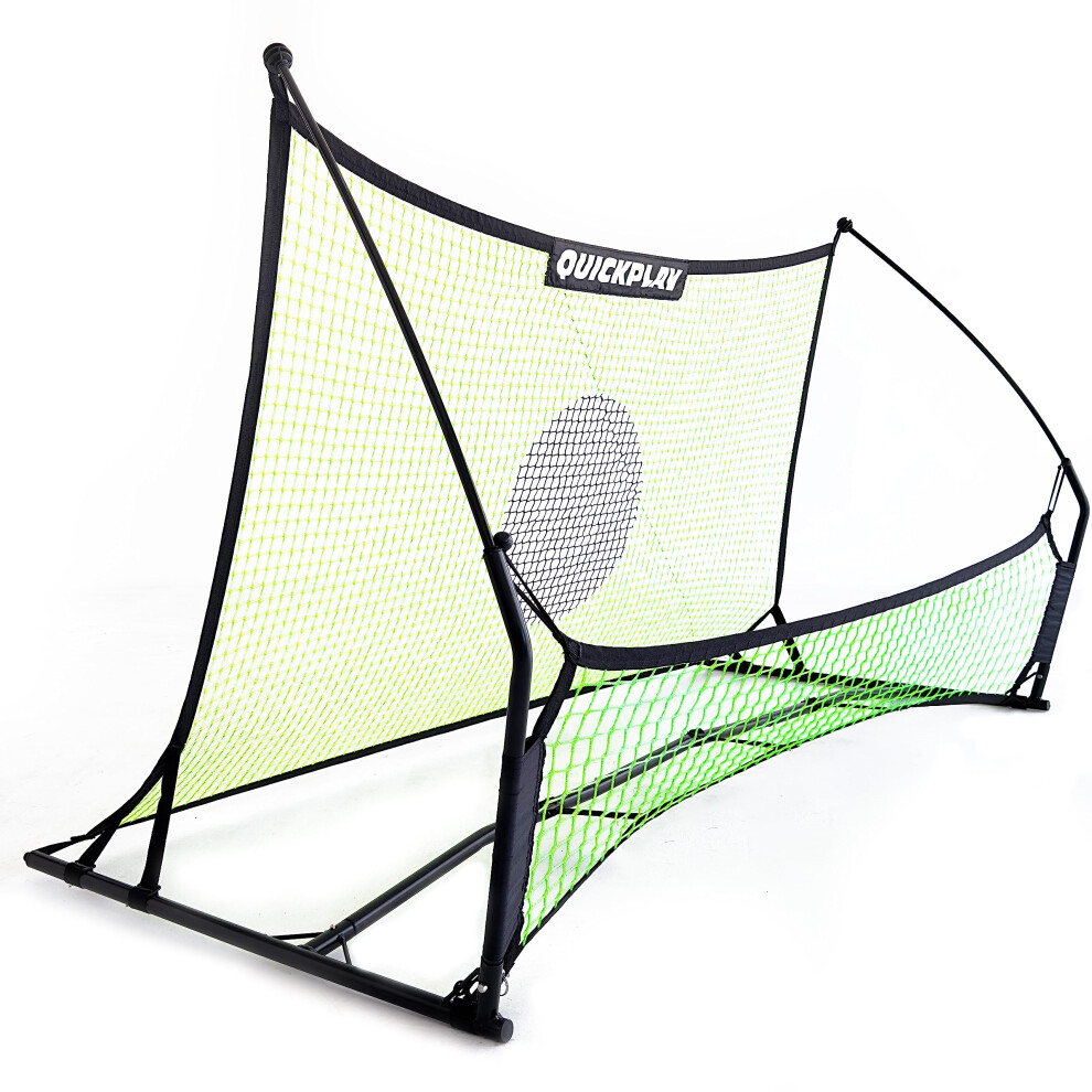 Photos - Football Goals QUICKPLAY TEKKERS TRAINER Football Rebounder - 6.5x4' Spot Net & 6.5x1.5ft Ground Pass Nets, Dual Nets Portable Football Tra