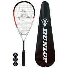 Dunlop Hyper Squash Racket, inc Squash Balls & Full Protective Cover (Various Models) (Hyper X-Lite)