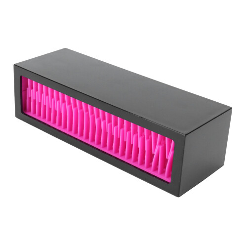 Silicone Makeup Storage Box Black Rose Red 18.5cm Organizer