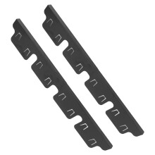 Stainless Steel Adjustable Stove Gap Cover 35x10cm Black