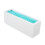 Silicone Makeup Storage Box Case, White Blue, 18.5x6.5x5.5cm 1