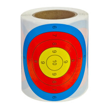 3 Inches Adhesive Target Stickers, 200 Sheets Self Adhesive Target Stickers Shooting Splatter Target Stickers Roll For Archery Training With Light And