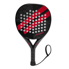IANONI Padel Racket Carbon Fiber Surface with EVA Memory Flex Foam Core Padel Tennis Racquets Paddle Tennis Racket-8200 Red