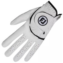 FootJoy Junior Golf Glove Left Hand (for Right-Handed Golfer), White/Black, ML