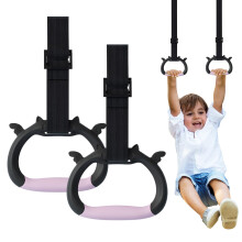 Hocklliy Gymnastic Rings Calisthenics Rings Home Gym Equipment with Adjustable Straps for Strength Training Used,Indoor & Outdoor Use Load-Bearing