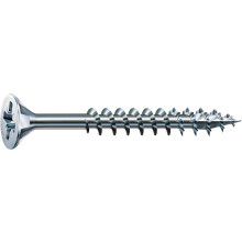 SPAX 291010500605 Screws Countersunk Z with Partial Thread, 5 x 60 mm, Galvanised, Pack of 500, Blank Galvanised, 5.0 x 60 mm