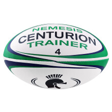 Centurion Size 4 Nemesis Trainer Rugby Ball, Green