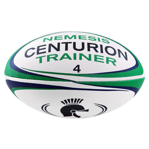 Centurion Size 4 Nemesis Trainer Rugby Ball, Green