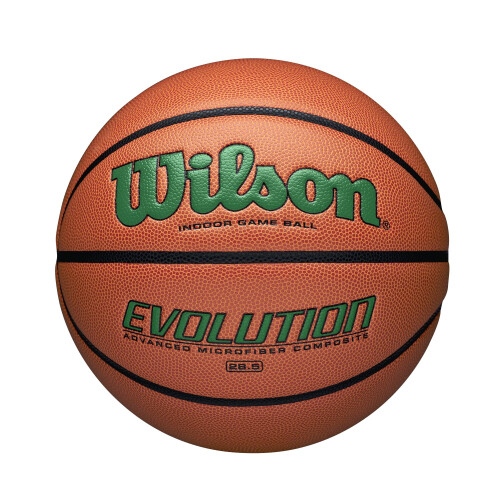 Wilson Wilson Evolution Indoor Game Basketball, Green, Size 6-28.5"