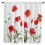 Red Corn Poppy Flower Curtains 2-Pack 2