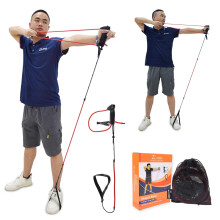 ELONG OUTDOOR Archery Bow Trainer Draw Training Aid Device Strength Stretch Band Exerciser For Recurve Bow Compound Shooting for Adults Beginner