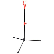 NIKA ARCHERY Bow Stand Lightweight Bow Holder Removable Stand Mounting Bracket for Recurve Bow Compound Bow Red