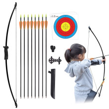 Archery Recurve Bow and Arrow Set Recurve Bows for Archery Youth Junior Beginner Longbow Training Target Practice Outdoor