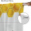 Bee Curtains Rustic Honey Pattern Rod Pocket Thermal Drapes 7