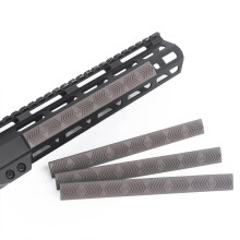 SBGJMY 4-pack Mlok Wedgelok Handguard Protector Rubber Rail Cover Panel for MLOK Rail Handguard System (Tan)