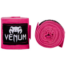 Venum Kontact Boxbandagen, unisex, Kontact, Neo Pink, 4 m