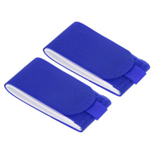 PATIKIL 47cmx5.5cm Ski Strap Fasteners, 2 Pack Adjustable Carrier Strap Ski Wraps Ski Accessories for Skis and Pole, Blue