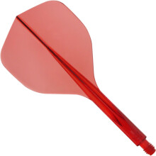 Condor Axe 120 | Dart Flights and Colours. (Clear Red, Short)