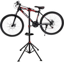 IPEB Bicycle Workstands Bench Height Adjustable Bike Repair Stand Folding Bike Maintenance Station with Tool Tray 360 Degree Swivel Clamp for Most