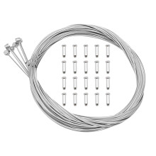 Bike Brake Cables,6PCS Universal Bike Brake Inner Cable Wire with 20PCS Brake Cable Ends,1.7 m Bicycle Gear Cable for Mountain Bike