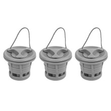 Ieron 3Pcs Inflatable Boat Air Valve, Safety Rowing Boat Air Tent Valve Inflatable Valve Replacement with Filter for Inflatable Tent Boat Kayaks