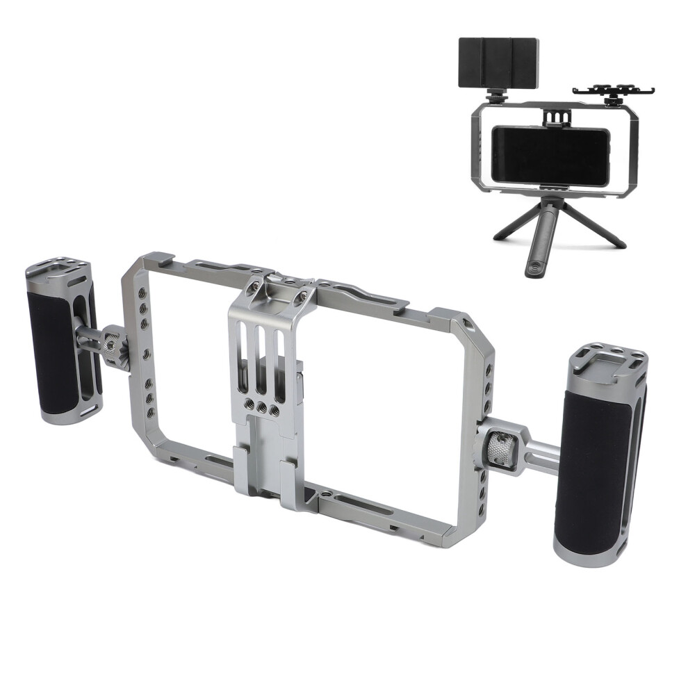 Aluminum Smartphone Video Rig Kit, Anti-Shake Handheld Cage, 6.35-8.7Cm Wide Compatible 3671391854281