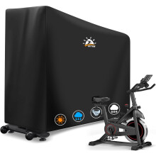 Zettum Exercise Bike Cover 600D PU Waterproof Bike Covers for Outside Storage Heavy Duty Bicycle Covers for Merach, Wenoker, Upright Bicycle,