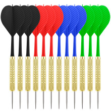 CyeeLife Steel Tip Darts,12 Pack Metal Tip Dart Set, Darts Metal Tip Set, Metal Darts for Dartboard