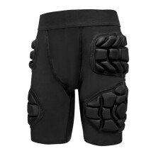 Topeter Youth Football Girdle with Hip and Thigh Pads, Protective Padded Compression Shorts with Cup Pocket M