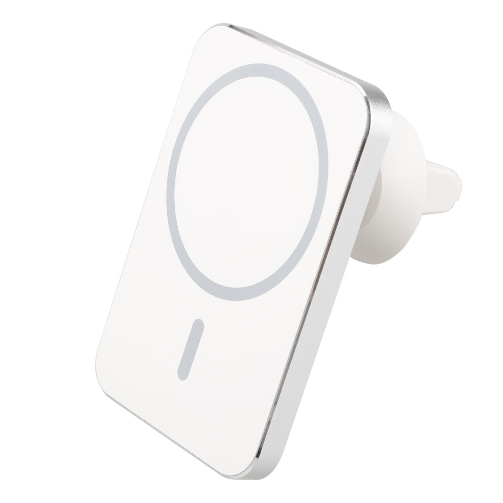 15W Aluminum Alloy Wireless Car Charger Â Type C Interface White 8431391854378
