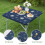 Toalha de mesa elástica com estampa natalina, quadrada de 91x91 cm (36x36 polegadas), feita de elastano macio, ideal para decorar mesas de Natal e 4
