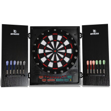 Ruthless - Ruthless R500 Electonic Dartboard in Cabinet - Soft Tip - inc 4 sets of Darts - 8 players-27 Games