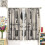 Farmhouse Kitchen Curtains Vintage Fork Spoon Beige Linen 3