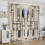 Farmhouse Kitchen Curtains Vintage Fork Spoon Beige Linen 4