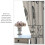 Farmhouse Kitchen Curtains Vintage Fork Spoon Beige Linen 5