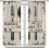 Farmhouse Kitchen Curtains Vintage Fork Spoon Beige Linen 8