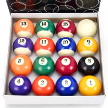 Eyuepu Billiard Balls Set 2-1/4" Regulation Size Pool Table Balls for Replacement (16 Resin Balls)