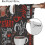 Abstract Kitchen Curtains Espresso Cupcake Pattern Rod 7