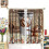 Coffee Poster Curtains Grunge Retro Pattern Rod Pocket 4