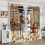 Coffee Poster Curtains Grunge Retro Pattern 2 Panels 55x39 5