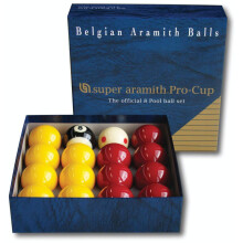 Aramith Pro Cup Red and Yellow 2" Inch Pool Ball Set - Tournament Quality Ball Set