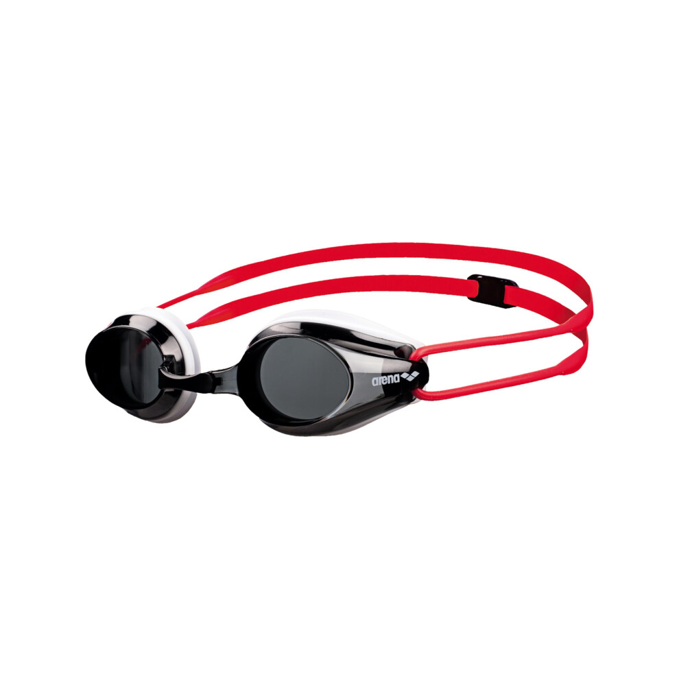Arena Tracks Jr Youth Swim Goggles, Smoke / / Junior White/Red